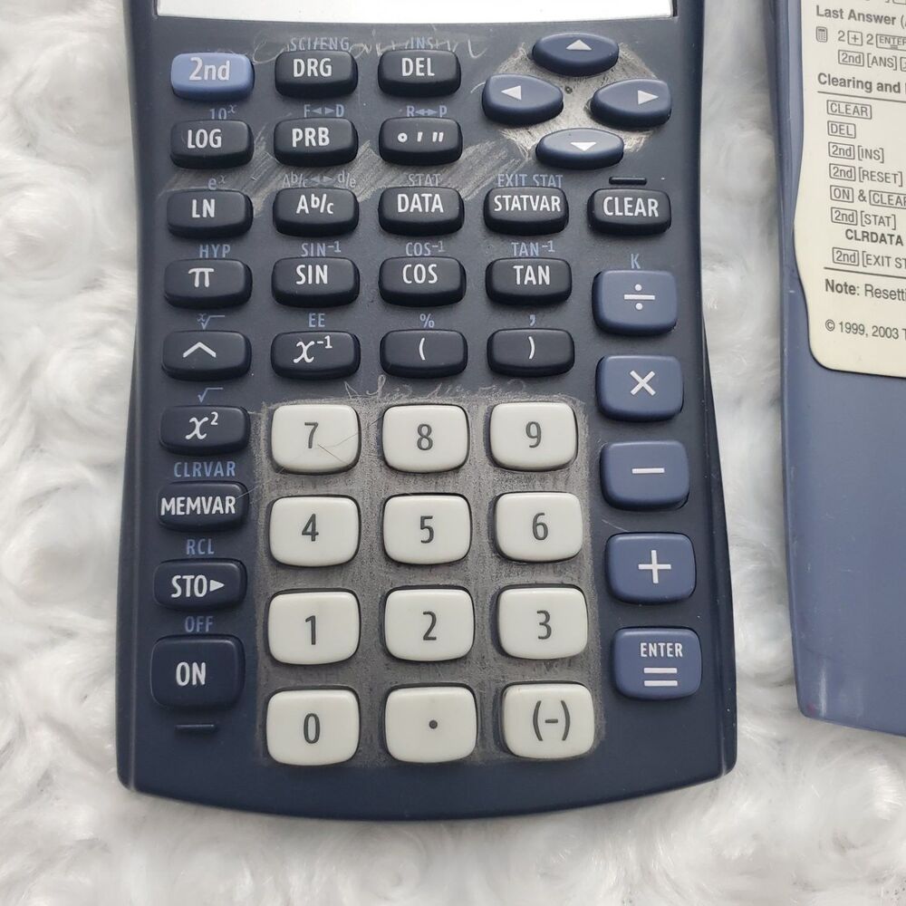 Texas Instruments TI-30XIIS Scientific Calculator Blue 2-Line Display - Picture 6 of 9